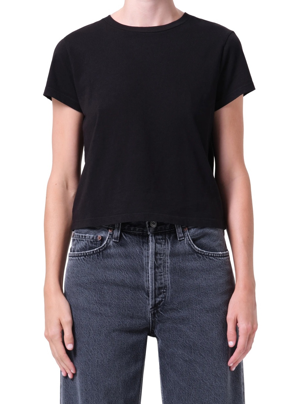 Adine Shrunken Supima® Cotton T-Shirt Anthropologie